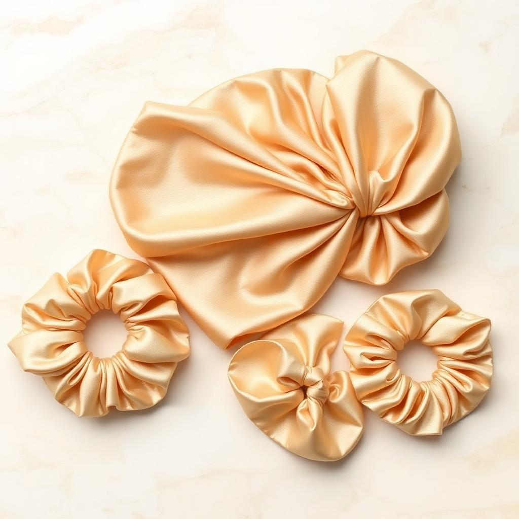 Silk Bonnet & Scrunchies